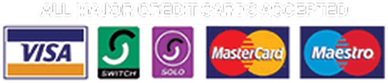 Accepted payment methods: Visa, Mastercard, American Express